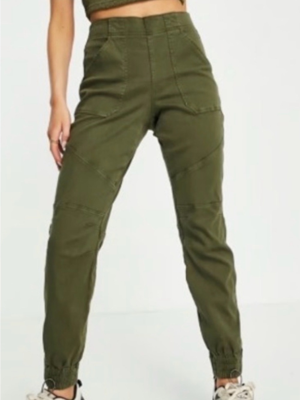 SPANX Olive Utility Jogger Pants - Olive Green